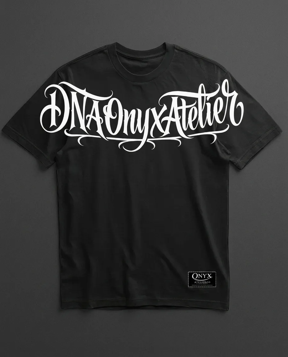 Article 02: "DNA Onyx Atelier" Heavyweight Oversize Tee Oversize T-Shirt