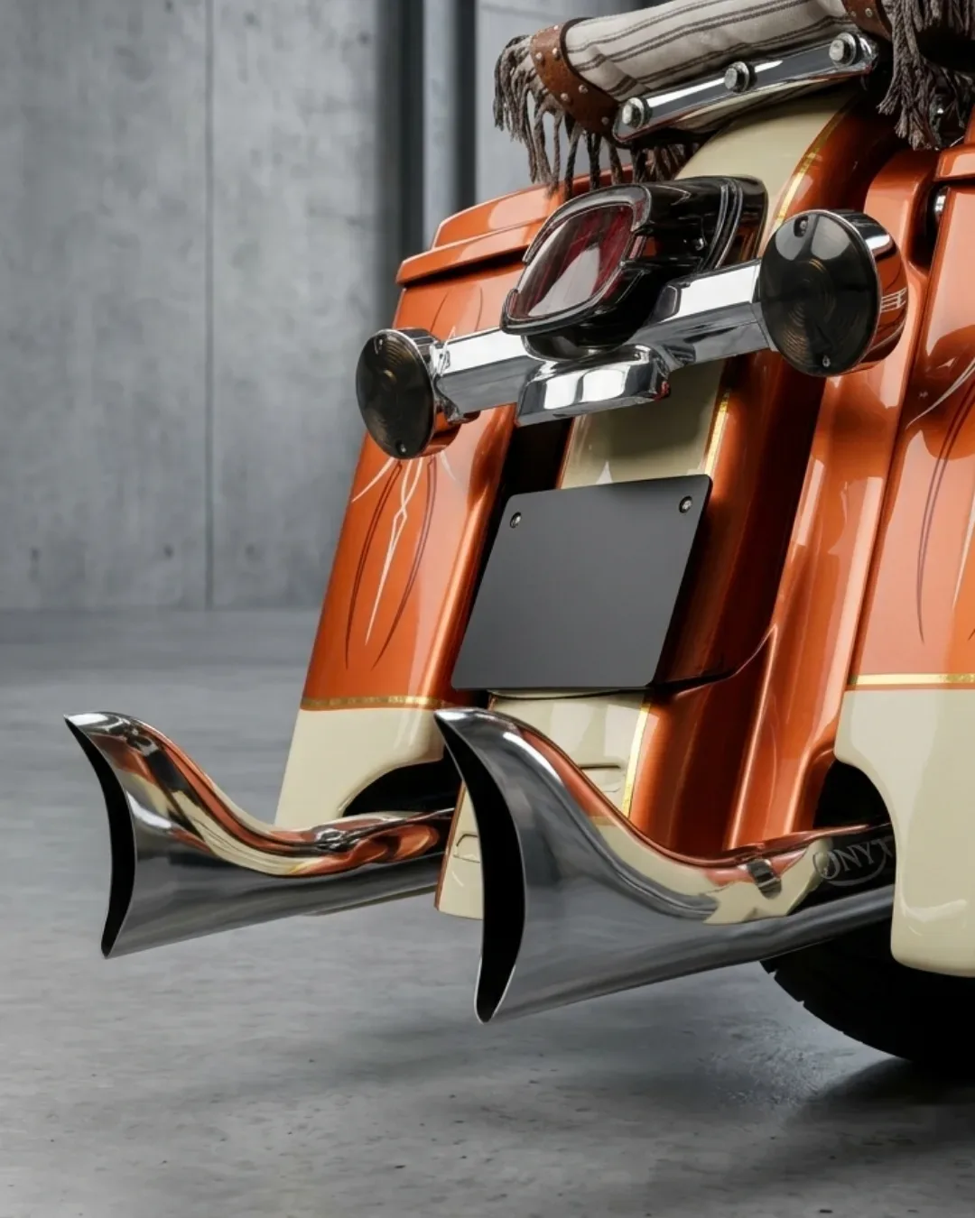 Onyx Slip-On Fishtail Exhaust Stainless Steel 304