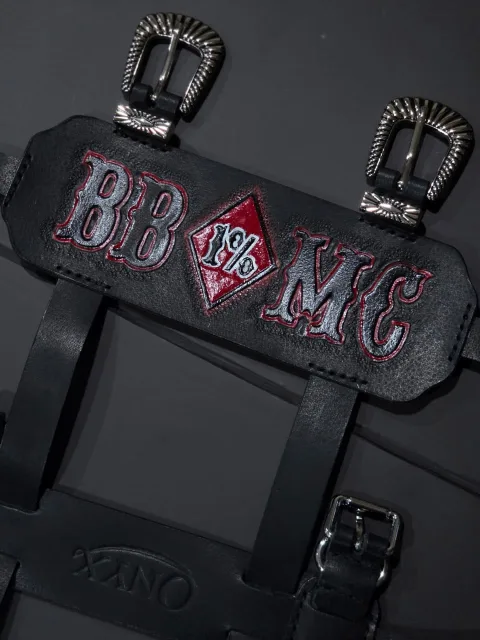 Onyx Leather Strap Audio by member of Bikers Brotherhood 1%